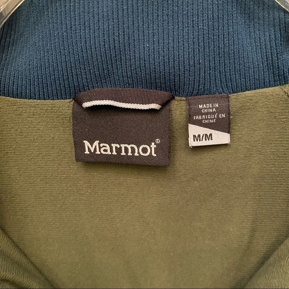 MARMOT Tri-Color 1/2 Zipped Long Sleeve Top Size Medium - Picture 10 of 12